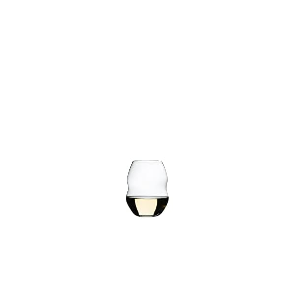 Riedel swirl white wine glasses set of 2  urban country home decor