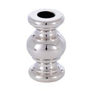 Image of B&P Lamp 1-1 /2 Inch Turned Brass Spindle, Slips 1 /8IP, Nickel Plated