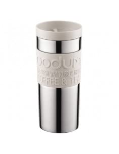 Bodum - Tazza Da Viaggio Travel Mug, 0,35 L In Acciaio Inossidabile 8,5 X 8,5 X 18 Cm, Colore: Beige, 11093 ? 133B