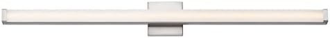 Maxim 52008SN Spec Collection 48 Inch Dimmable LED Bathroom Vanity Light I 3000K I Satin Nickel I Modern Contemporary Light Fixture I Perfect for Bathroom Vanities
