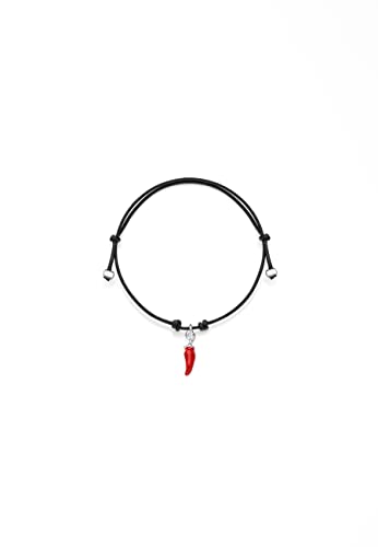 Gioielli DOP - Mini Bracciale con Mini Ciondolo Peperoncino -...
