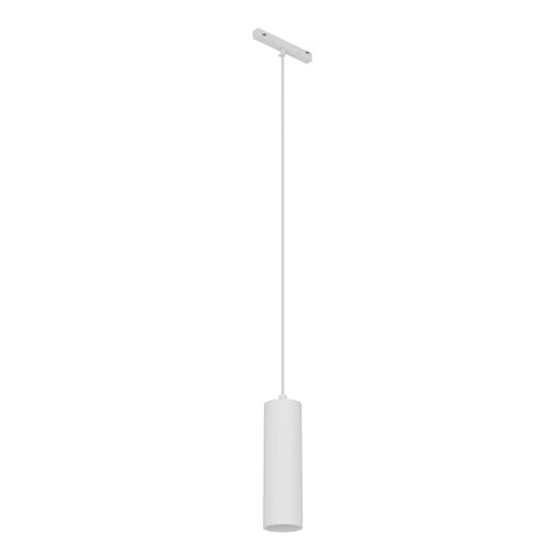 Eglo Accessori per sistema Easy Track, adattatore lampada a sospensione per binario, illuminazione da appendere, accessorio binario a soffitto, plastica bianca, attacco GU10