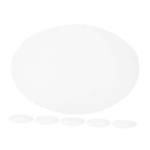 VILLFUL 6個シリコン製 餃子蒸し器シート 再利用可能な 蒸し器バスケットライナー 焦げ付き防止 蒸しパンマット兼用