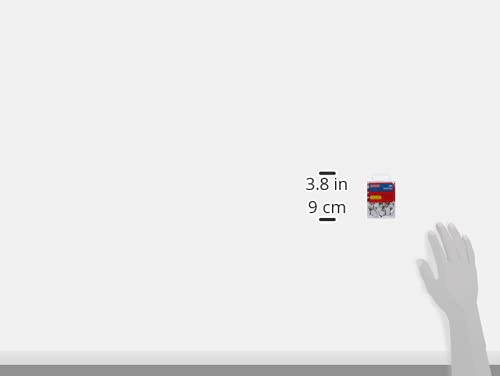 Herlitz Drawing Pin Nail Round Plastic Covered Metal with Hanging Box – Assorted Colours (Pack of 200 White