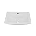 Renovators Supply Manufacturing Vega Wall Mount Bathroom Sink 18 In. Small White Ceramic Wall Hung Sink With Single Faucet Hole