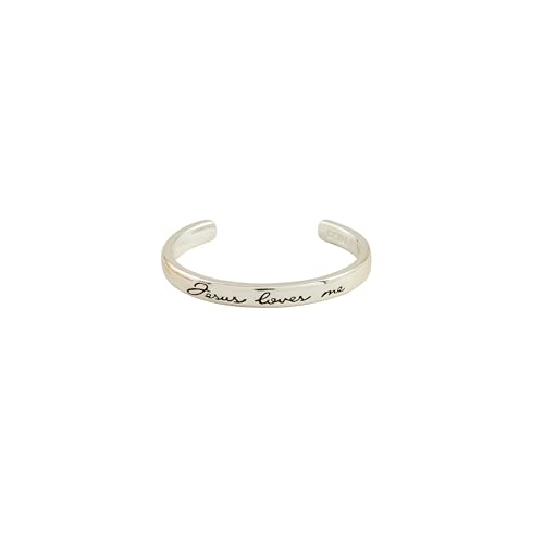 Mud Pie Children's Silver Jesus Loves Me Cuff2