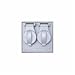 Teddico/Bwf Cover 2Ga Single Receptacle White 4281W-1