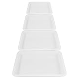 Cabilock Experimentierschale 4 Stück, 25 cm Laborplatte aus PP, auslaufsicher, säure und laugenbeständig, für chemische Experimente in Schul und Bildungslaboren