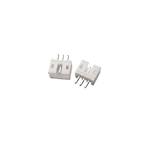 ROBAUN 100 Conectores Macho PH 2.0 de 2, 3, 4 y 5 Pines con Paso de 2,0 mm, Carcasa de plástico Blanca, terminales PCB PH2.0(3Pin Male)