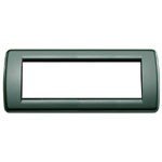 Placca Vimar Idea Rondò Tecnopolimero 6 Moduli Verde Smeraldo 16766.13