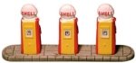Scale - 1:76 Harburn Hamlet SS387 1960s Petrol Pumps Shell (Pre-Built)