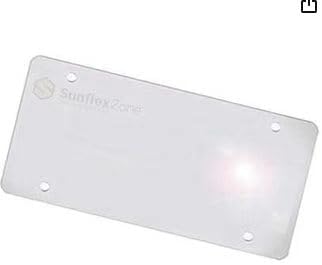 Universal Clear License Plate Cover Protective Frame, Anti-Glare Waterproof UV Resistant Tag Shield, Simple Installation