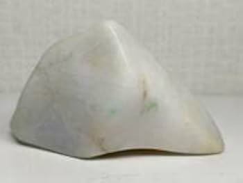 Amazon.co.jp: 高透過・白緑 163g 翡翠 原石 ヒスイ 鉱物 鑑賞石