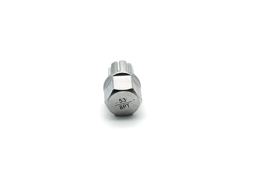 Image of TEMO 53 /8Pt Wheel Lock Lugnut Anti-Theft Lug Nut Screw Removal Key Socket S3057 for Vw Audi