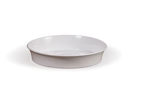 Kimmel Soucoupe pour Pot de Fleurs, diamètre : 18 cm, Blanc