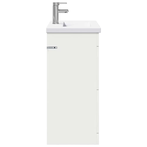 Muebles de baño de madera con lavabo y grifo para reformas 7