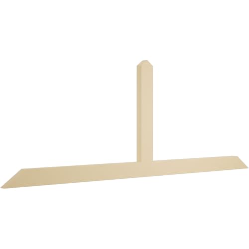 84"W x 31 1/2"H x 2"D x 4"F, 9/12 Pitch, Portland Signature Urethane Gable Bracket, Primed Tan