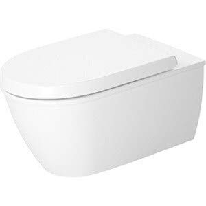 Inodoro Darlington de pared modelo Washdown, color blanco moderno y contemporáneo, cerámica, incluye hardware miniatura 1