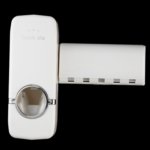 Automatic Auto Toothpaste Dispenser Free Brush Holder