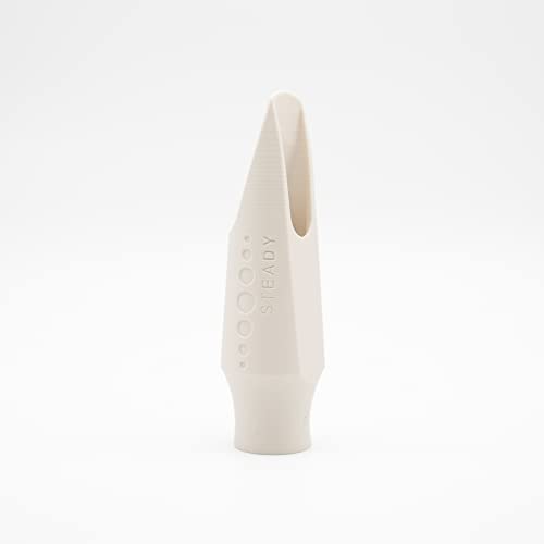 Syos Tenor Saxophone Mouthpiece, Steady Model, 7 Tip Opening, Arctic White, Improve The Sound Of Your Sax With This Easy-To-Play, Flexible And Homogeneous Tenor Sax Mouthpiece #TOP13
