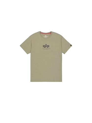 ALPHA INDUSTRIES Herren Basic T Ml T-Shirt, Grün (Olive), M – Ansicht 1