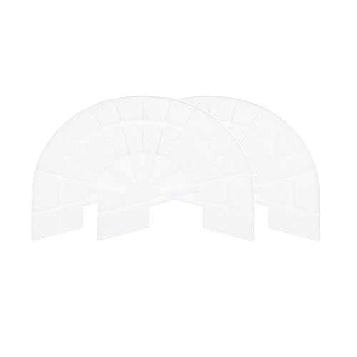 Image of HARFINGTON 1pair Shoe Sole Protector for Sneakers Size 8-8.5 Non Slip Pad Heel Plates Repair for Men and Women, White