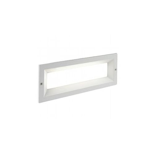 Faretto Segnapassi A Incasso Da Esterno A Led 12W Da Parete Aperto Sovil Mask Bianco