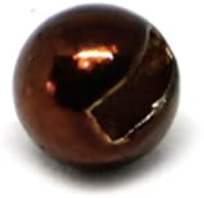 FullingMill Slotted Tungsten Beads - Metallic Brown 3.8mm