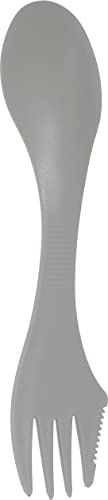 Eseno Plastic Spork Perfect for Camping Travel Outdoor Spoon Fork Knife Cutlery Set Ideal Spork (Silver)