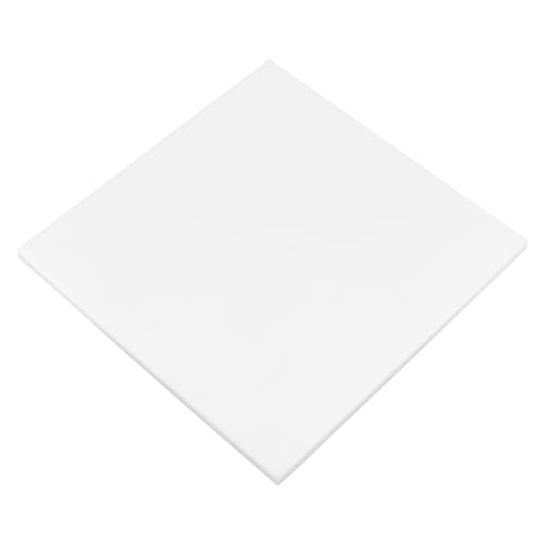 Image of 2 PCS 12 x 12 x 1 /2 Inch White HDPE Plastic Sheet, 12.5mm Thick High Density Polyethylene Board, Square Plastic Sheet for DIY Projects