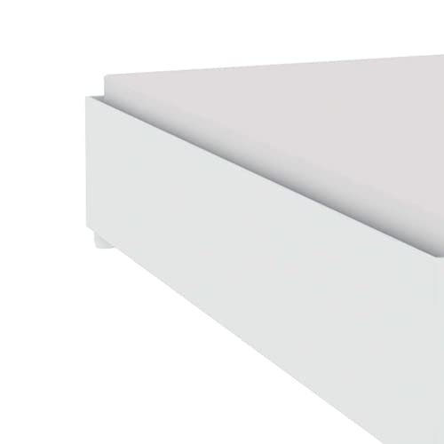 Cama Solteiro Mônaco Tcil Móveis Branco