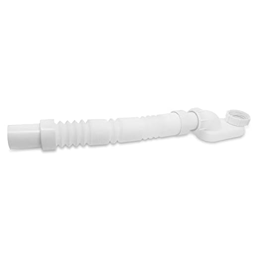 Bathtub Shower Drain Pipe 1 1/2" Low Profile P-Trap Flat Trap Flexible Freestanding Tub Drain Kit for Acrylic Bathtubs