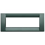 Vimar Serie Idea – Placca Classica 6 modulo metallo verde bosco
