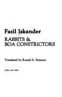 Rabbits & Boa Constrictors 088233557X Book Cover
