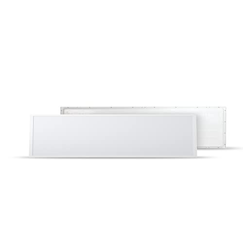 VOLTACON LED Panel Light 1200x300mm 40Watt White Frame Recessed Ceiling Lighting Three Colours in One Fitting - Fire Rated