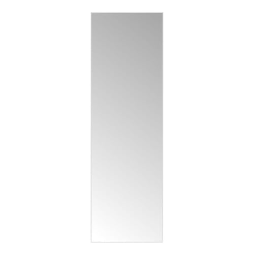 LOLAhome Espejo de Pared Blanco de 145x45 cm Rectangular, con Marco Fino de Plástico Blanco, Ideal para Vestidor, Dormitorio o Recibidor. Preparado para Colgar en Horizontal o Vertical