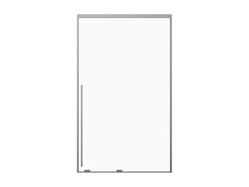 Vente-unique - Porte de douche coulissante - Verre trempé 8 mm - 120 x 200 cm - Coloris Gun métal - COVINGTON