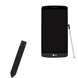 BoxWave Stylus Pouch Compatible with LG G4 - Stylus PortaPouch, Pen Stylii Holder Carrier Portable Self-Adhesive - Jet Black
