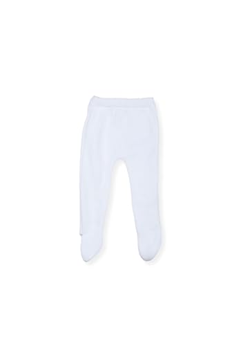 Pantalon à pieds bébé coton blanc petit chat idéal pour les nuits de votre nourrisson