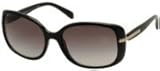 Kunststoff Prada Damen PR08OS Sonnenbrille, Schwarz (Black 1AB0A7), One Size (Herstellergröße: 57)