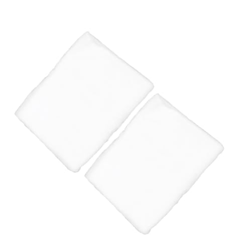 OFFSCH Artificial Snow Blanket for Christmas Village 2pcs Faux Snow Cotton Christmas Scene Blanket Indoor Winter Decor Sturdy Cotton