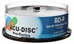 Pro-Series BD-R 25GB 6x HTL Full Face White Inkjet Printable Single Layer Recordable Blank Data Blu-Ray Discs 130 Minutes Cake Box/Spindle 8186 - 50 Pack