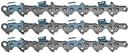 Oregon Paquete de 3 bucles de cadena de sierra originales 20LPX072G PowerCut de 18 pulgadas, .325 pulgadas, .050 pulgadas, 72DL