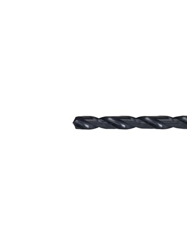 Image of Century Drill & Tool 24118 Pro Grade Black Oxide Drill Bit, 9 /32 inch, Pro | Straight shank, 4-1 /4 inch overall length, 135 point, cuts steel, wood & plastic, 135 split point