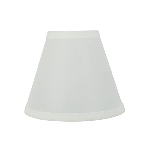 Image of Aspen Creative 32102-5A, Hardback Empire Clip-On Chandelier Lamp Shade, Off-White, 3 inch Top x 6 inch Bottom x 5 inch Slant Height, Set of 5