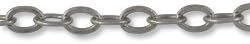 JewelrySupply 3mm Antique Silver Plated Cable Chain (Priced per Foot)