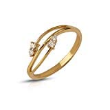 18KT (750) Diamond Ring for Women--drgd18010725a
