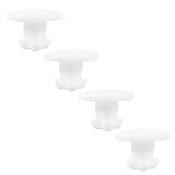 Homoyoyo Tapones de Sellado de Silicona para Tapas de Cajas Isotérmicas Pack de 4 Piezas Blancas Reutilizables Accesorios para Loncheras Cierre Hermético y Ventilación para Conservar
