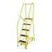 Cotterman 1005R1820A2E10B4C2P6 - Rolling Ladder Steel 80In. H. Yellow
