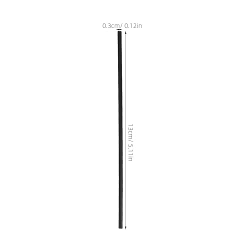 Pitillos plásticos negros desechables 13 cm pack 1000 miniatura 2